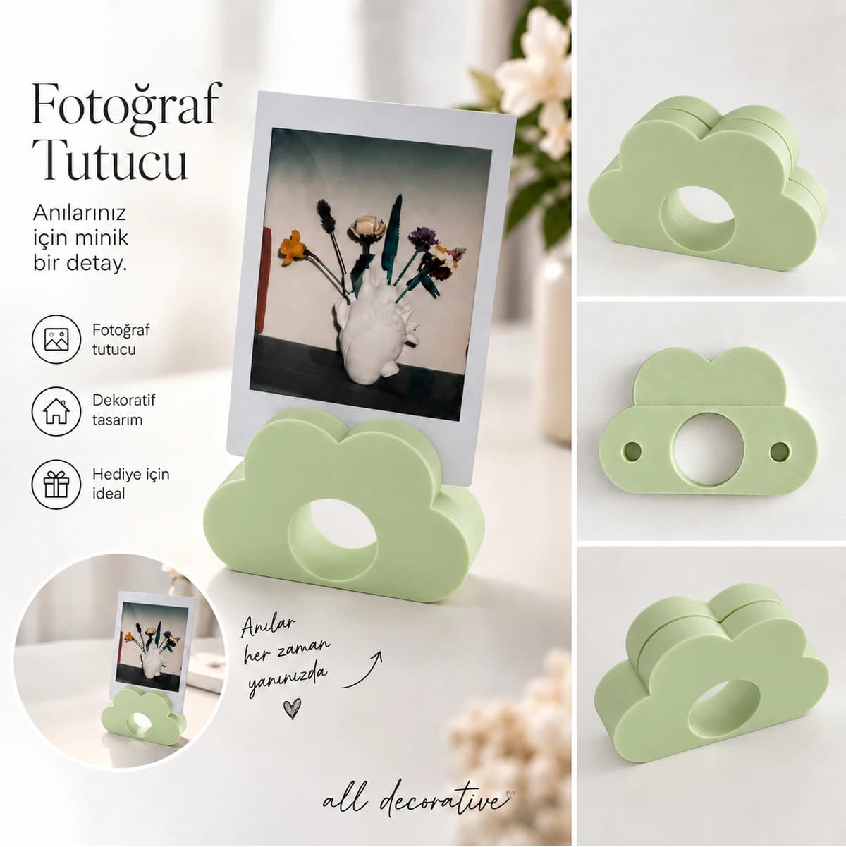 Bulut Fotoğraf Tutucu dekorasyon ve tasarım ürünü