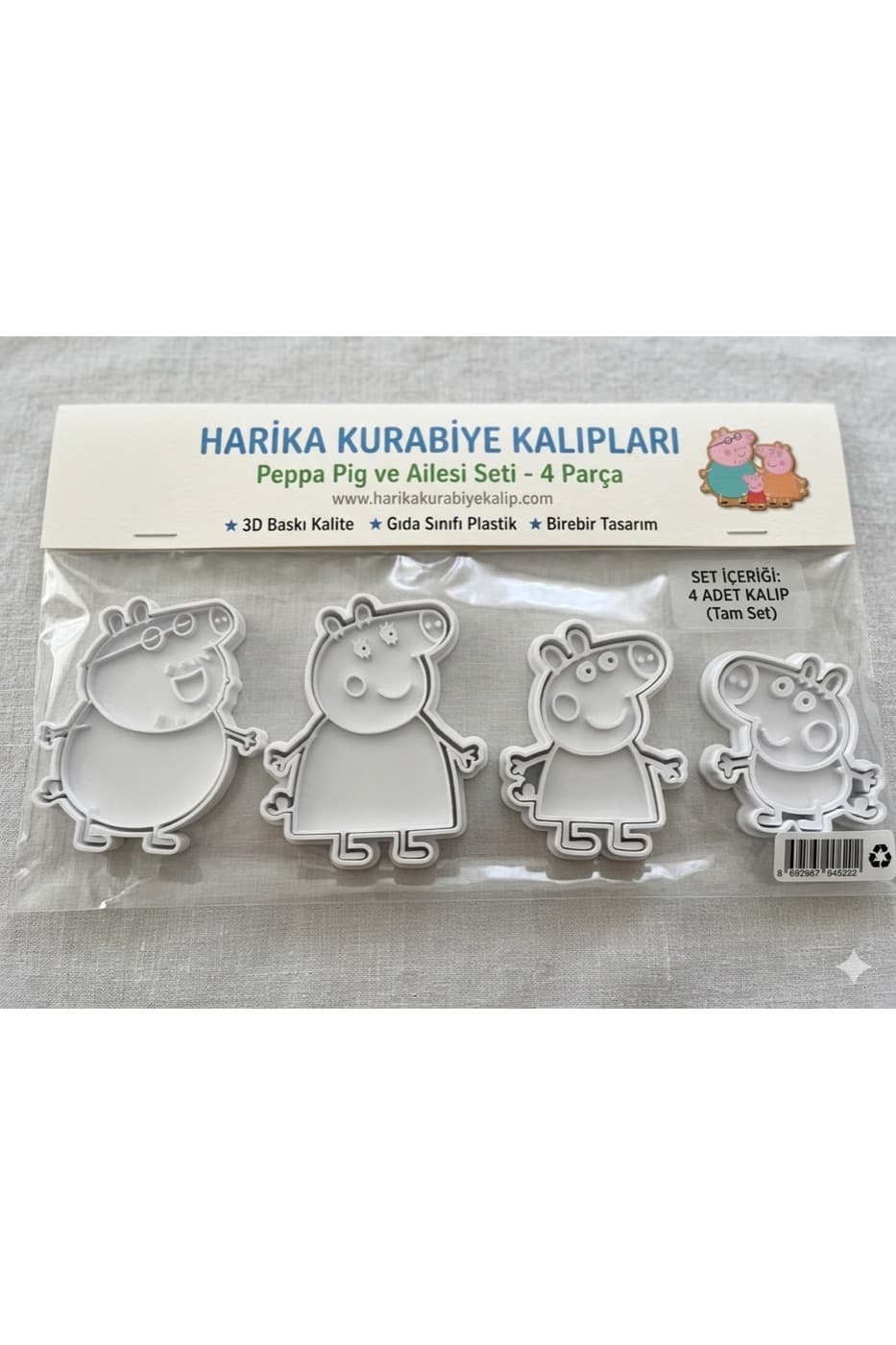Peppa Pig Kurabiye Kalıbı dekorasyon ve tasarım ürünü
