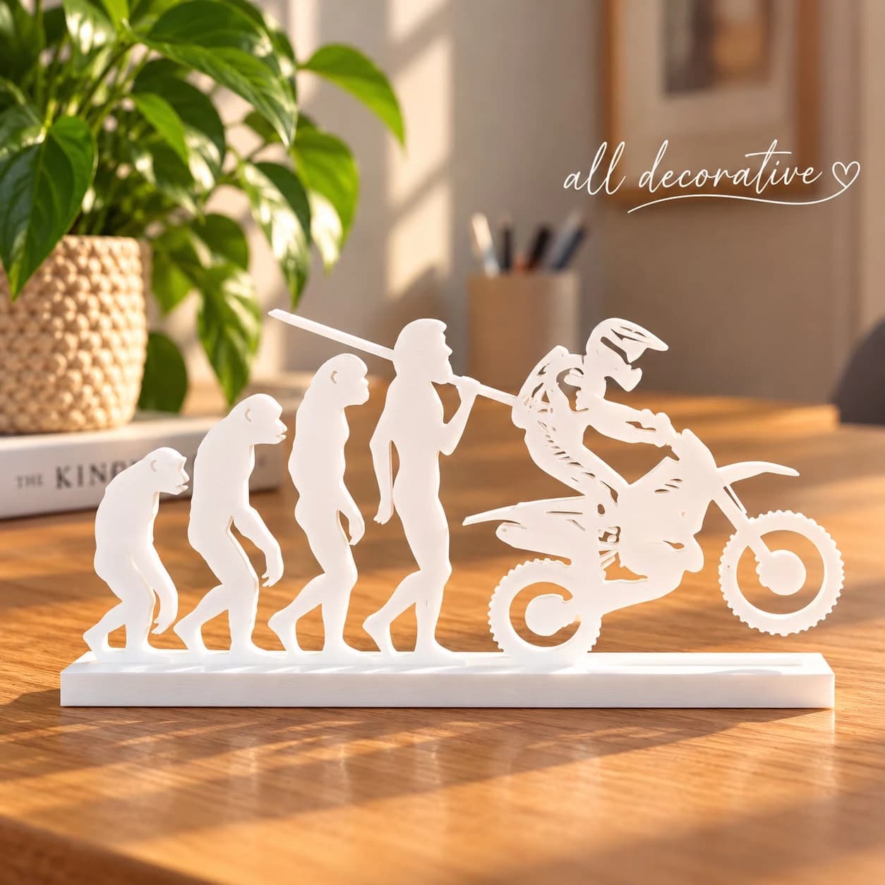 Motocross Evrim Dekoratif Figür dekorasyon ve tasarım ürünü
