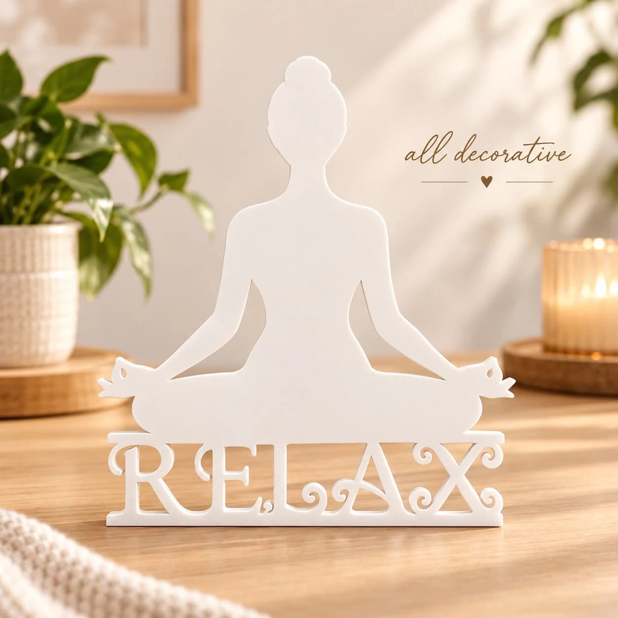 Relax Yoga Dekoratif Figür dekorasyon ve tasarım ürünü