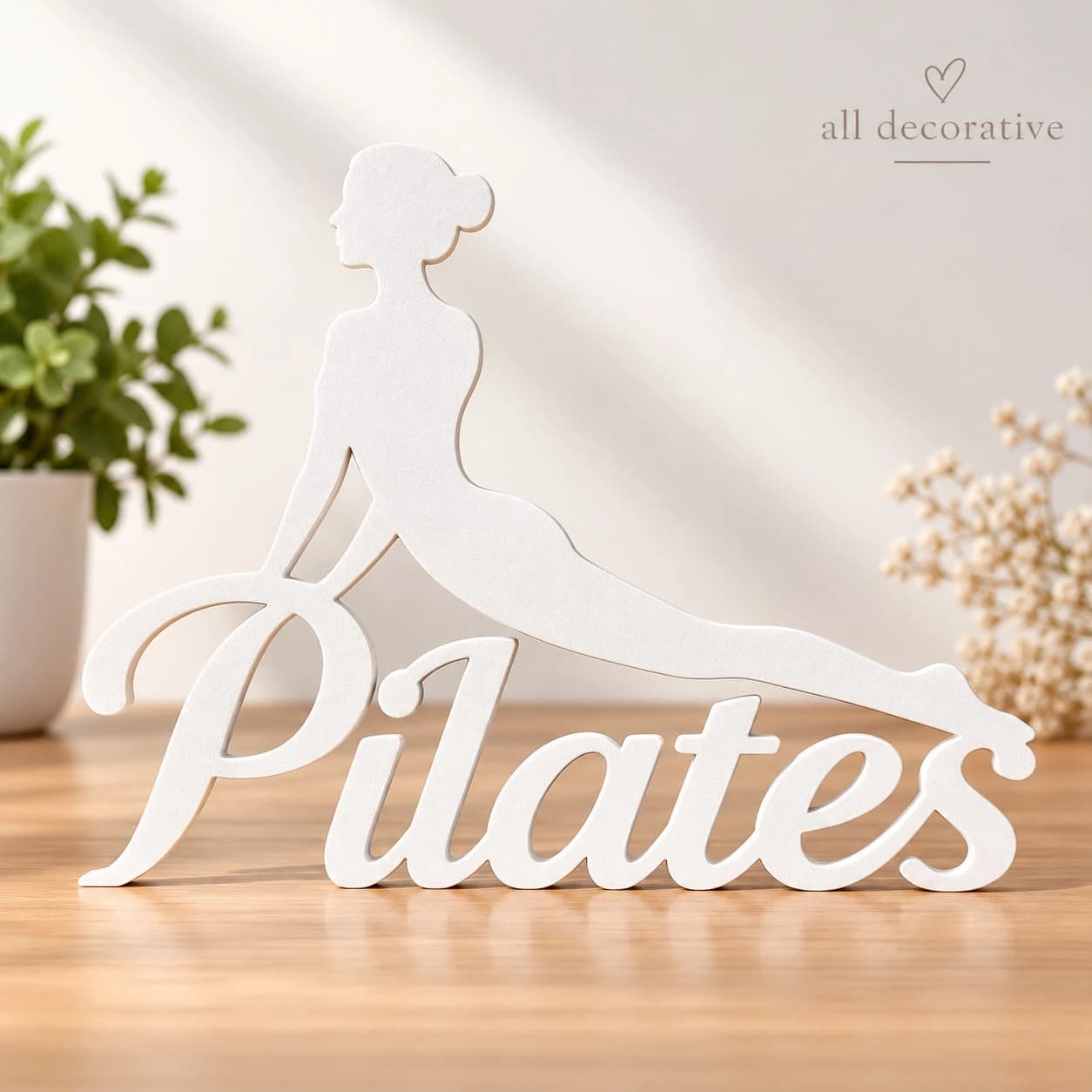 Pilates Temalı Kadın Figürü Dekoratif Obje dekorasyon ve tasarım ürünü