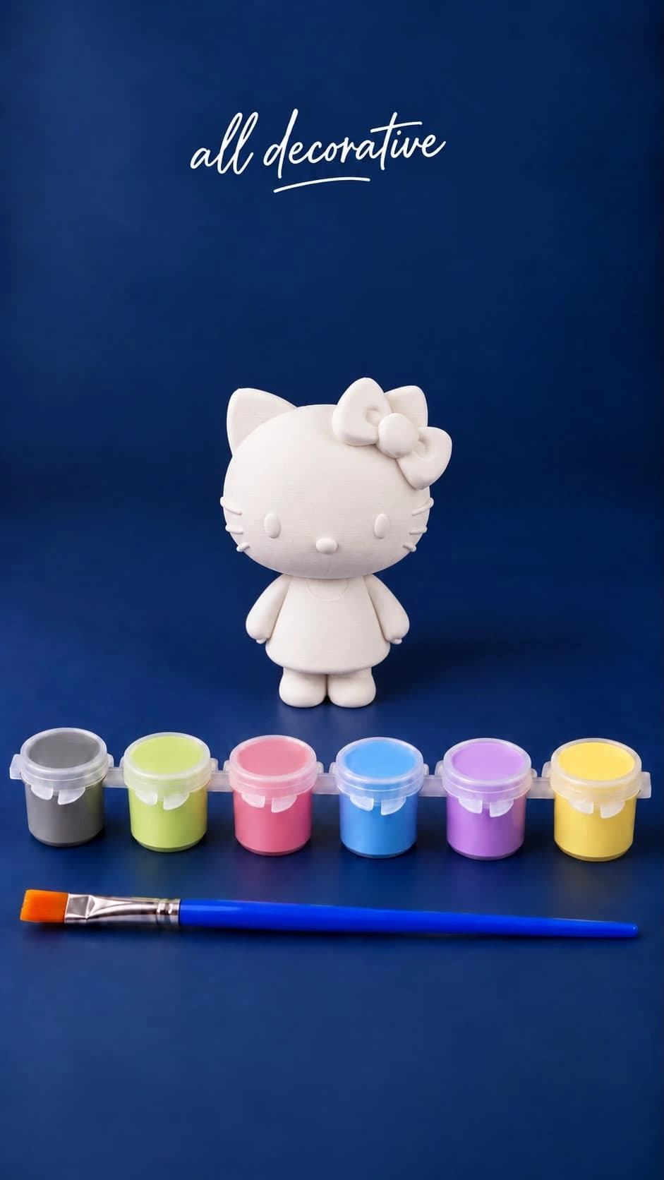 Hello Kitty Figür Boyama Hobi Seti dekorasyon ve tasarım ürünü