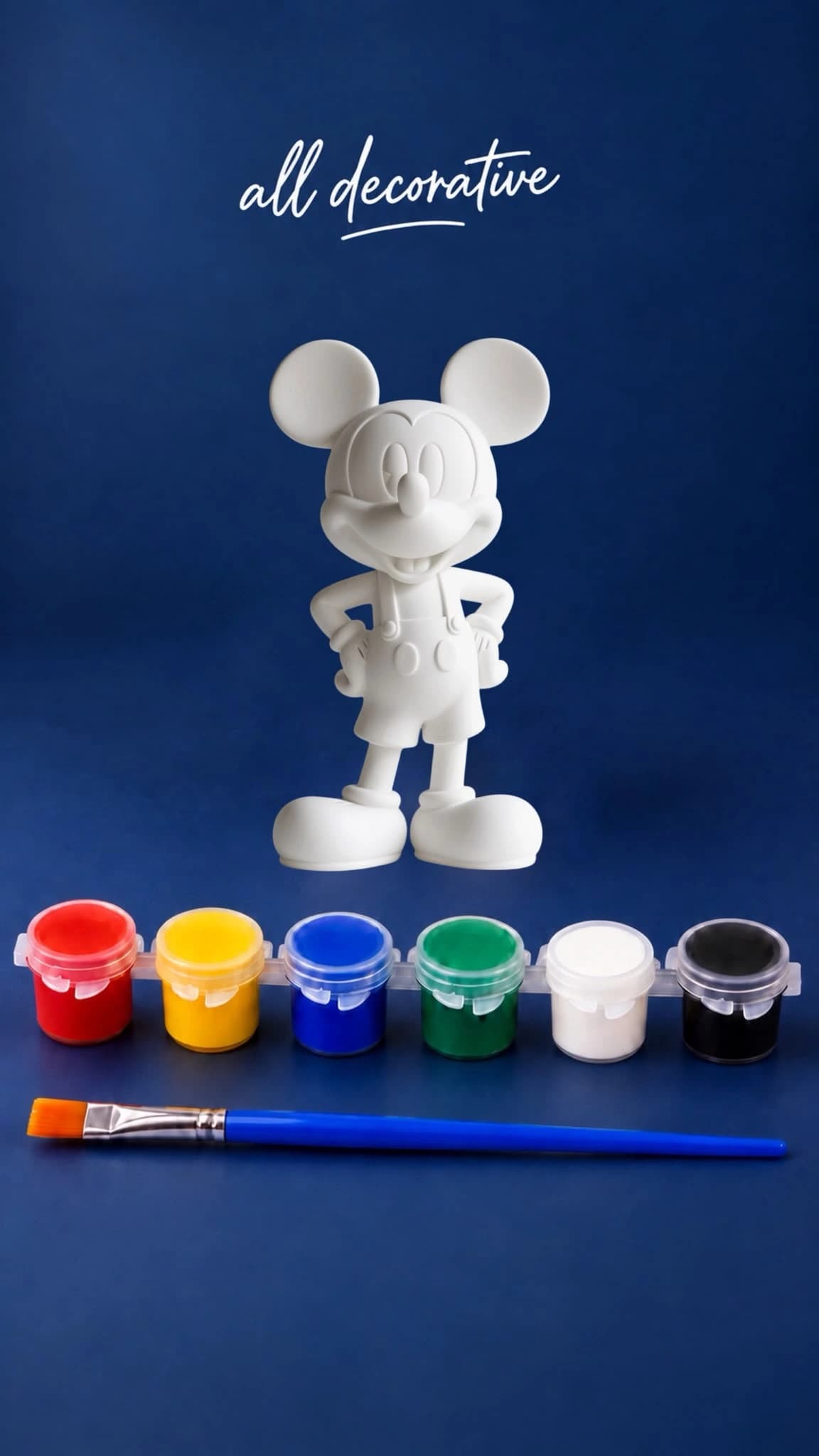 Mickey Mouse Figür Boyama Hobi Seti dekorasyon ve tasarım ürünü